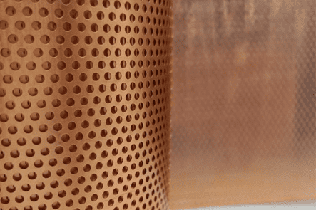 Brass/Copper Perforated Mesh with Stable Structure